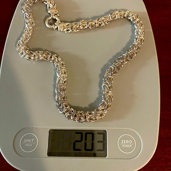 LIMITED TIME ONLY ! 40% OFF 
Milor Italy 925 Sterling Silver Byzantine Necklace - Picture 3 of 3